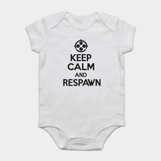 Keep Calm and Respawn Baby Bodysuit by Frank Ring